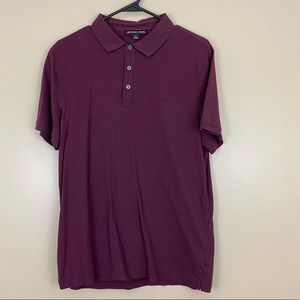 Maroon Michael Kors Men’s polo Medium